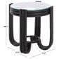 Safavieh Bilian Round Accent Table in Black, , large