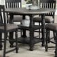 Karavan Casual Dining Round Counter Table in Distressed Gray and Weathered Washed Black - Table Only, , large