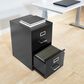 Valor Living 2-Drawer Locking Metal File Cabinet in Black, , large