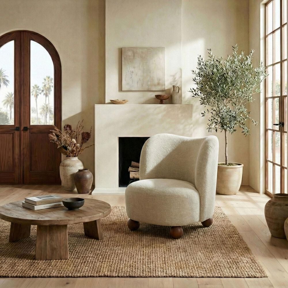 Safavieh Rodolfo Accent Chair in Taupe, , large