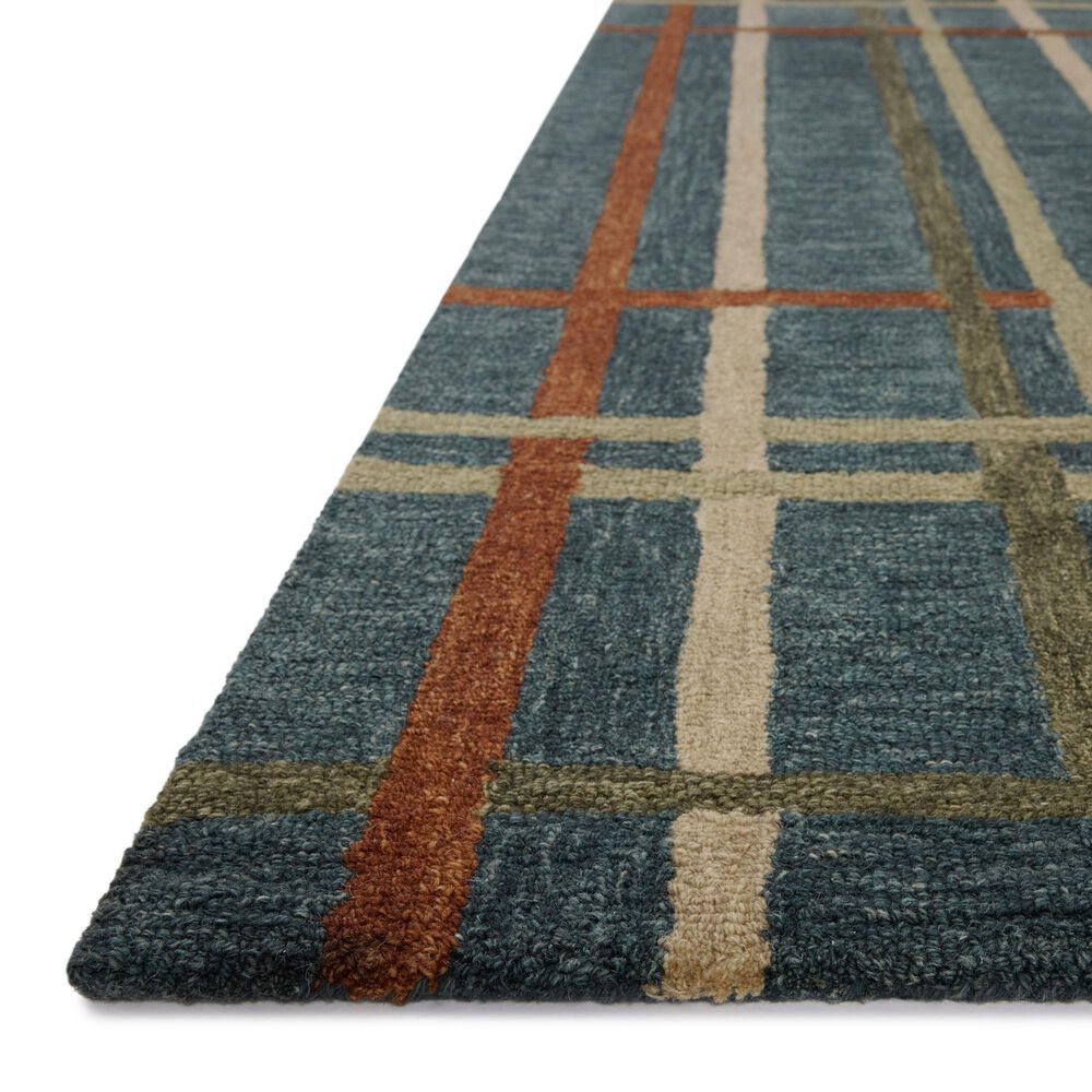 Magnolia Home Waylon Denim and Multicolor 2&#39;3&quot; x 3&#39;9&quot; Area Rug, , large