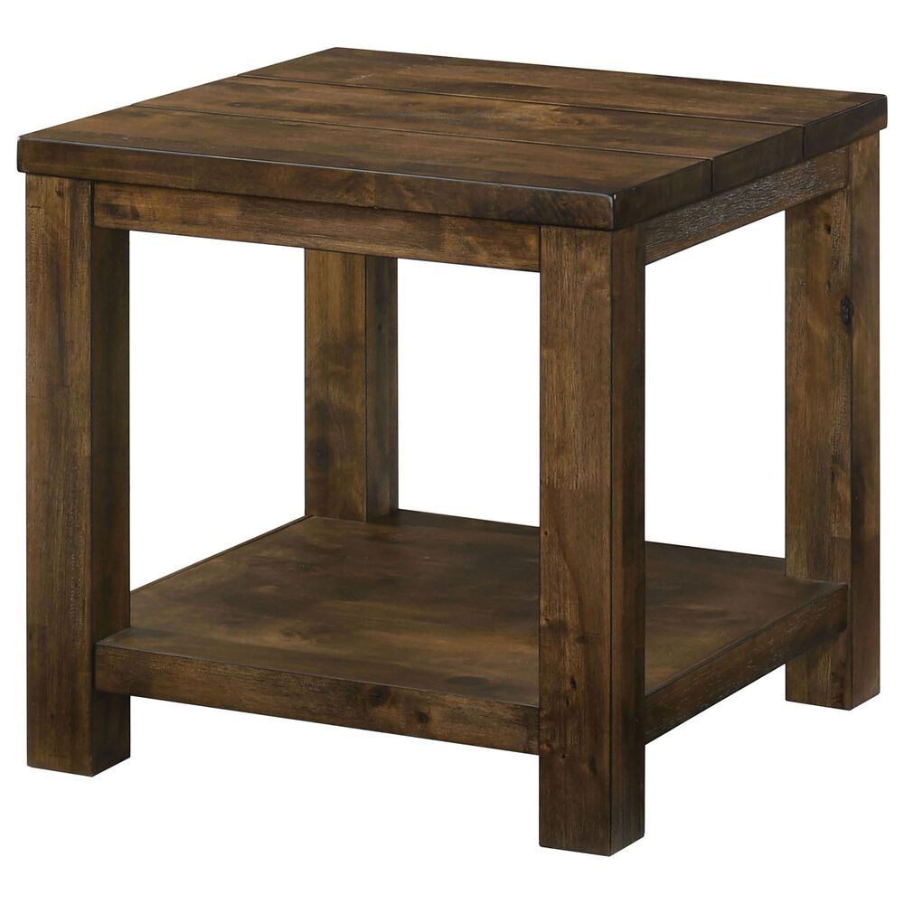 Furniture of America Ritter End Table in Antique Oak, , large