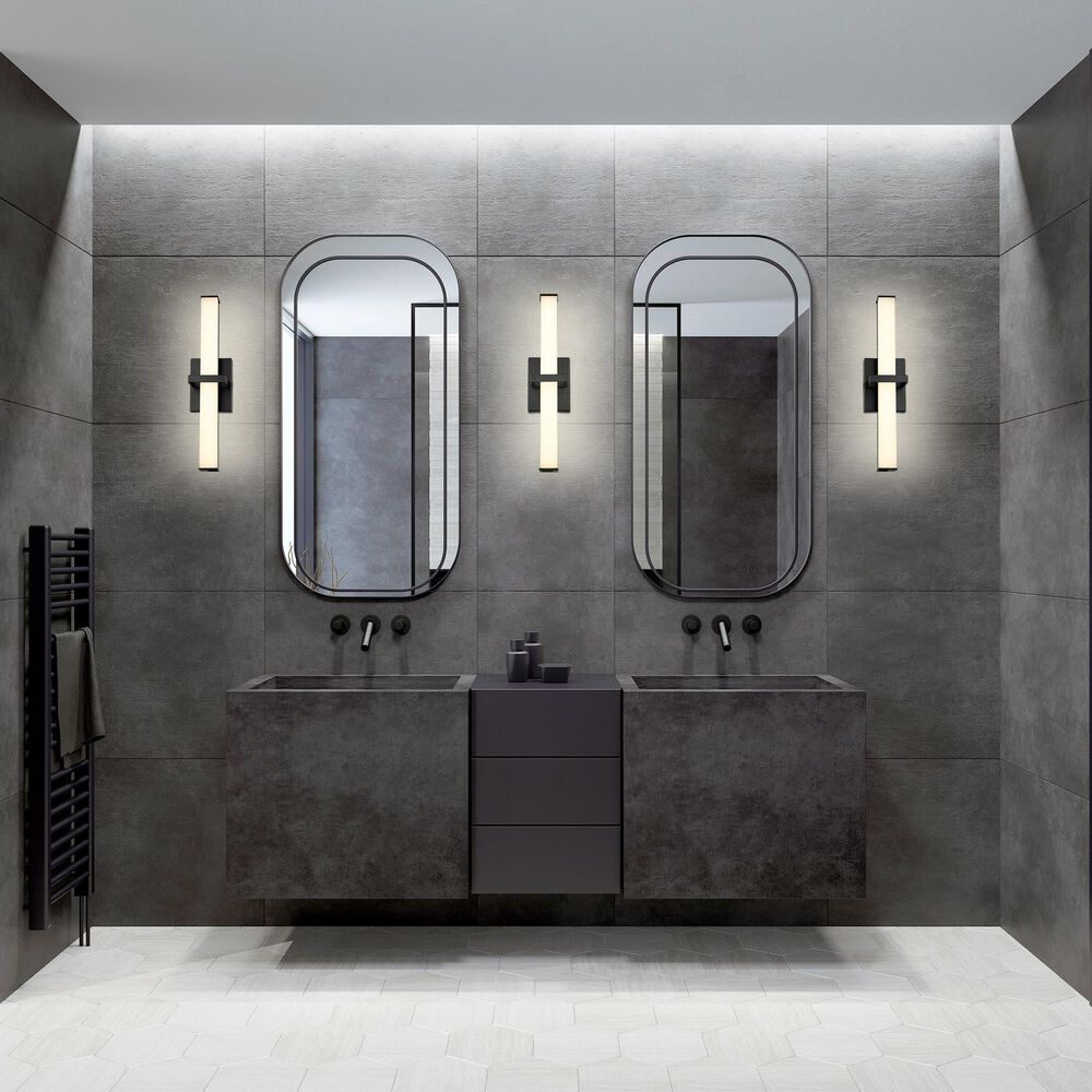 Golden Lighting Elon 19" LED Bath Bar in Matte Black, , large