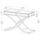 Furniture of America Flanagan Console Table in Brass, , large