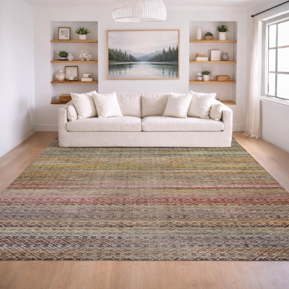 Dalyn Rug Company Vico Multicolor 6'6" x 9'6" Area Rug, , large
