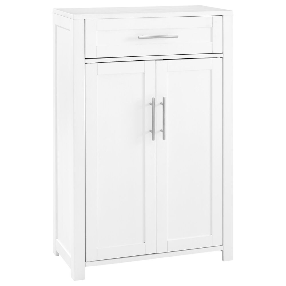 Crosley Furniture Savannah Storage Cabinet in White, , large