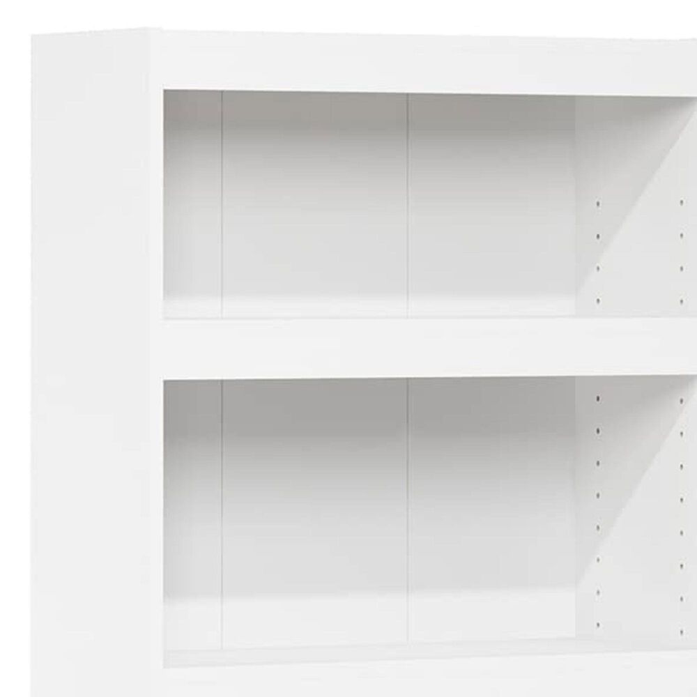 HOMLUX Enhanced Home 5-Tier Shelf Bookcase in White, , large
