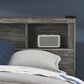 Ashley Frandern Full Bookcase Bed with Storage in Warm Gray, , large