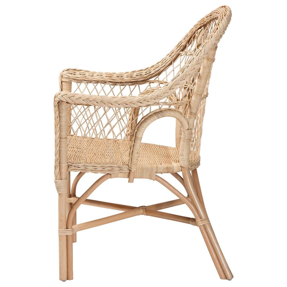 Baxton Studio Zaira Arm Chair in Natural, , large