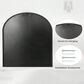 HOMLUX 26" x 38" Arched Mantle Mirror in Black, , large