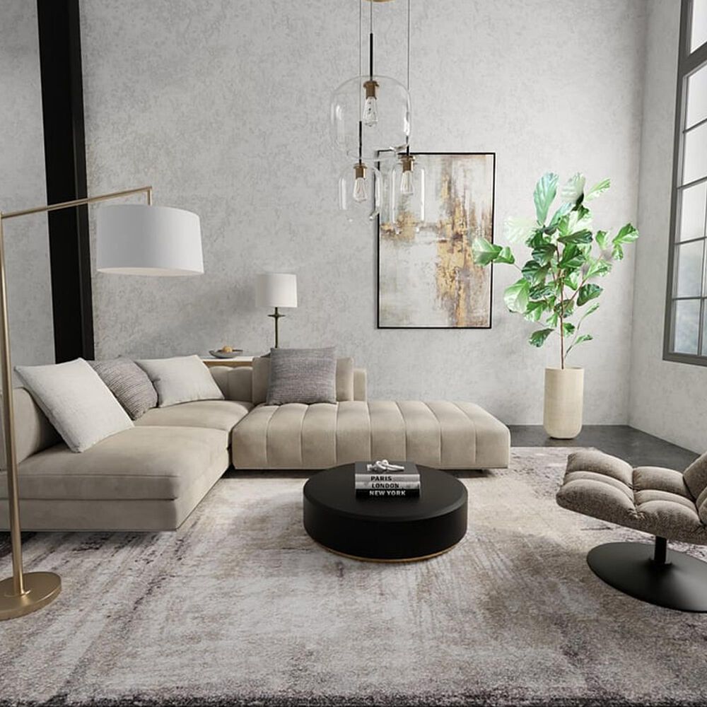 Feizy Rugs Skyview 9&#39; x 12&#39; Ivory and Gray Area Rug, , large