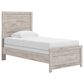 Ashley Broachmyn Twin Bed with Dresser and Nightstand in Light Gray, , large