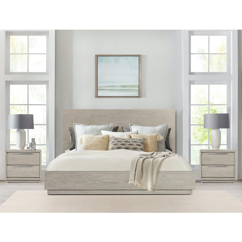 Blue River Abbey 3-Piece King Bed Set in Silver Grey Oak, , large