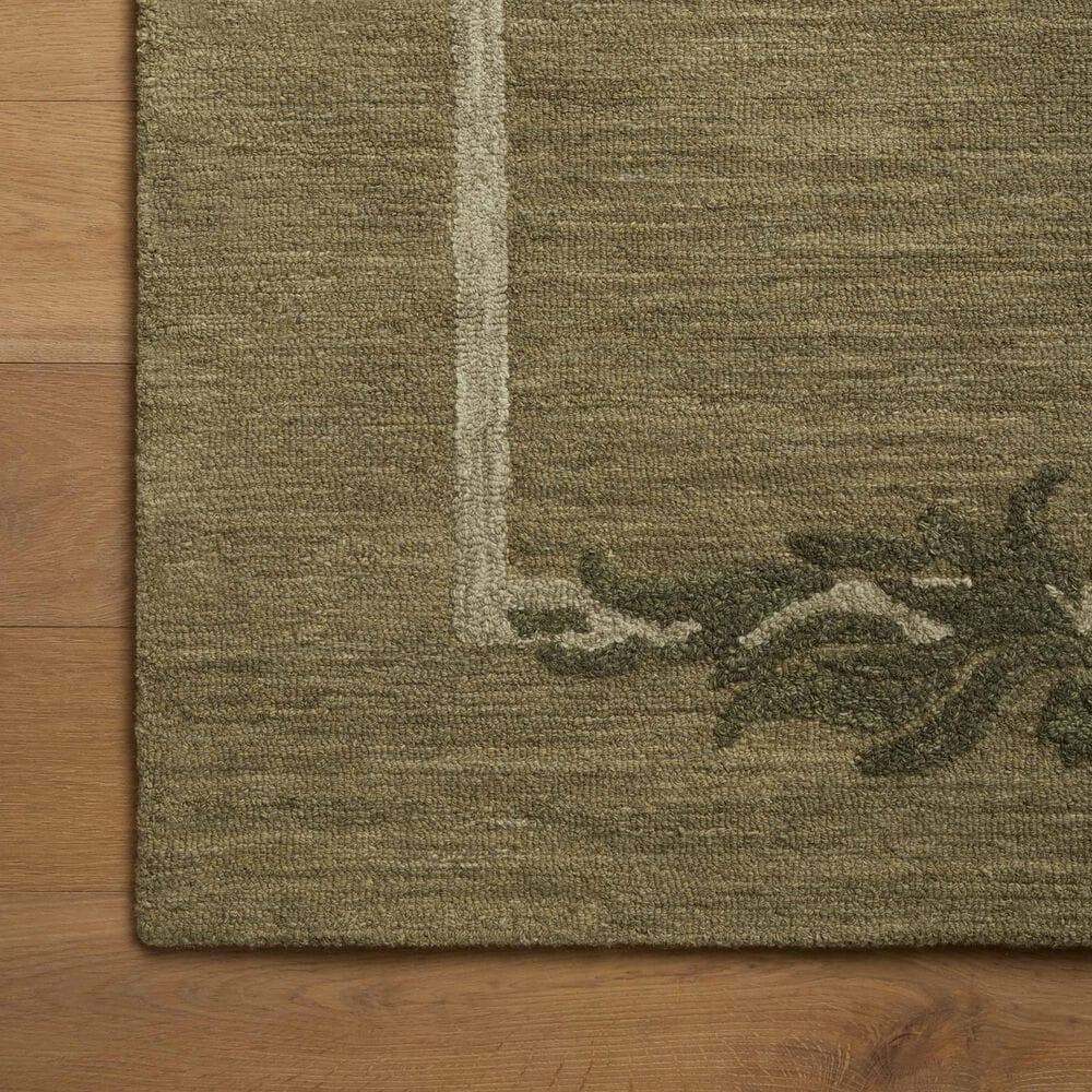 Loloi Romi Green and Forest 7'9" Square Area Rug, , large