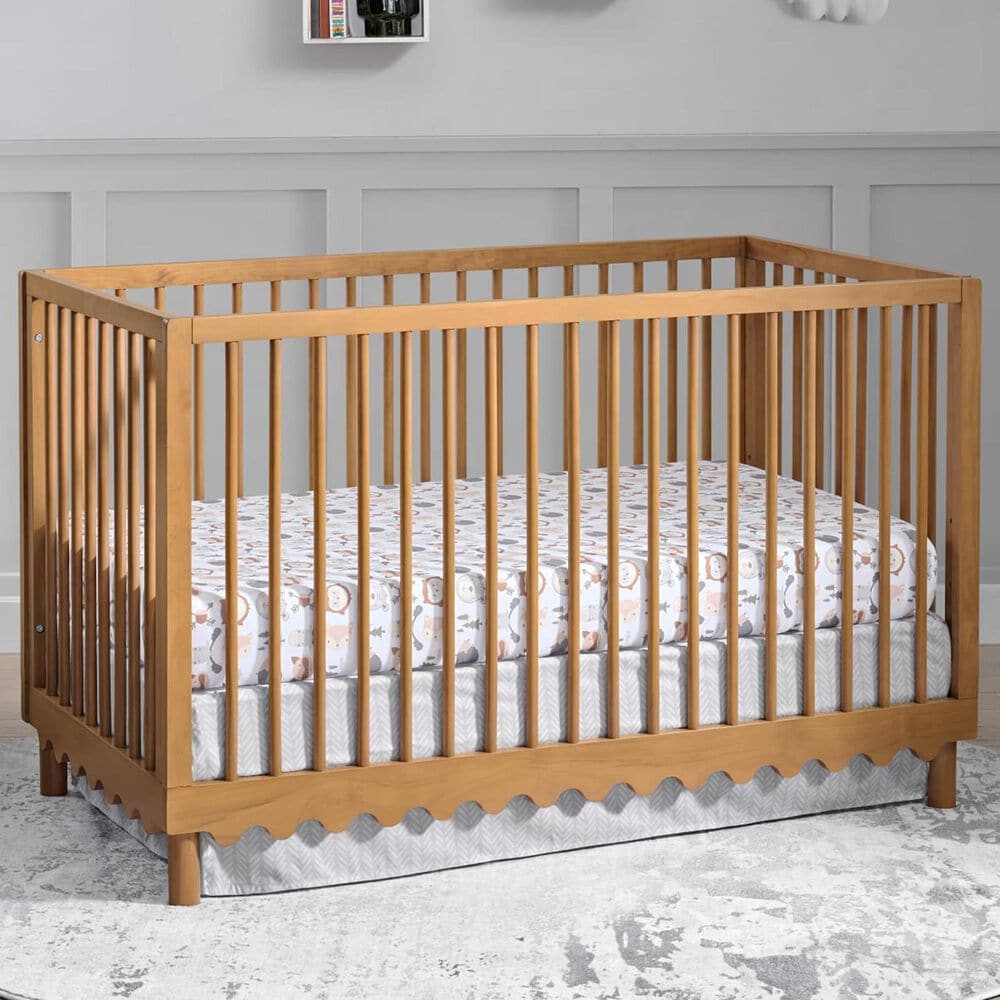 Oxford Baby Sterling 3-in-1 Convertible Crib in Honey Wood, , large