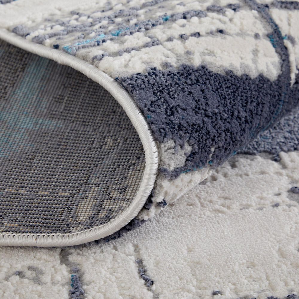 Feizy Indio 6&#39;7&quot; x 9&#39;6&quot; Blue and Ivory Area Rug, , large
