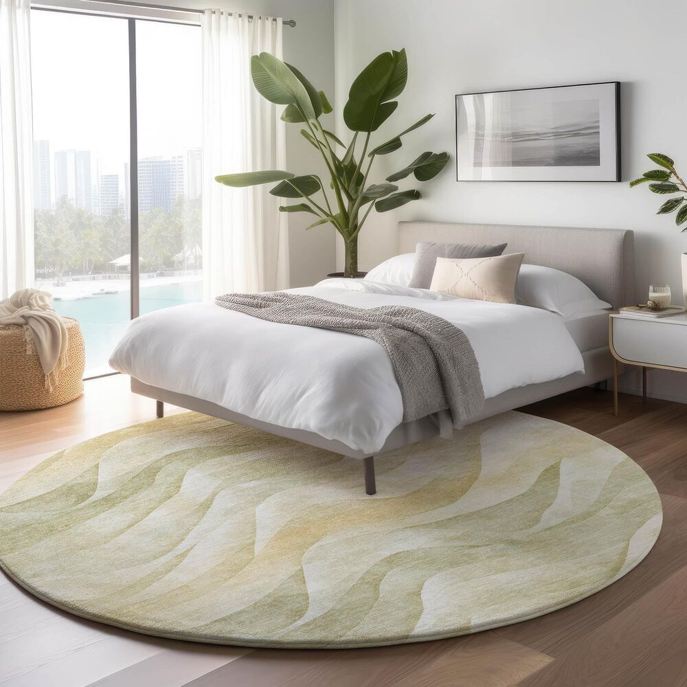 Dalyn Rug Company Pacifica PA3 8&#39; Round Aloe Area Rug, , large
