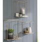 Ashley 3-Piece Efharis Wall Shelf Set in Natural and Gold, , large