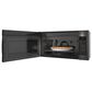 GE Profile 1.7 Cu. Ft. Convection Over-the-Range Microwave Oven in Black Stainless Steel, , large