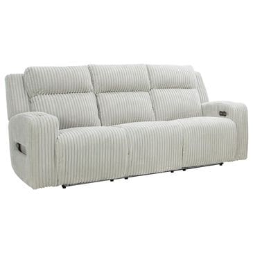 Ashley Forest Lake Power Reclining Sofa with Adjustable Headrest in Alloy Velvet, , large