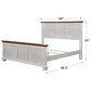 Briarwood Town Hall Queen Panel Bed in Turkish Coffee and Aged White, , large