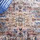 Safavieh Astoria Oriental 4" x 6" Ivory, Blue and Rust Area Rug, , large