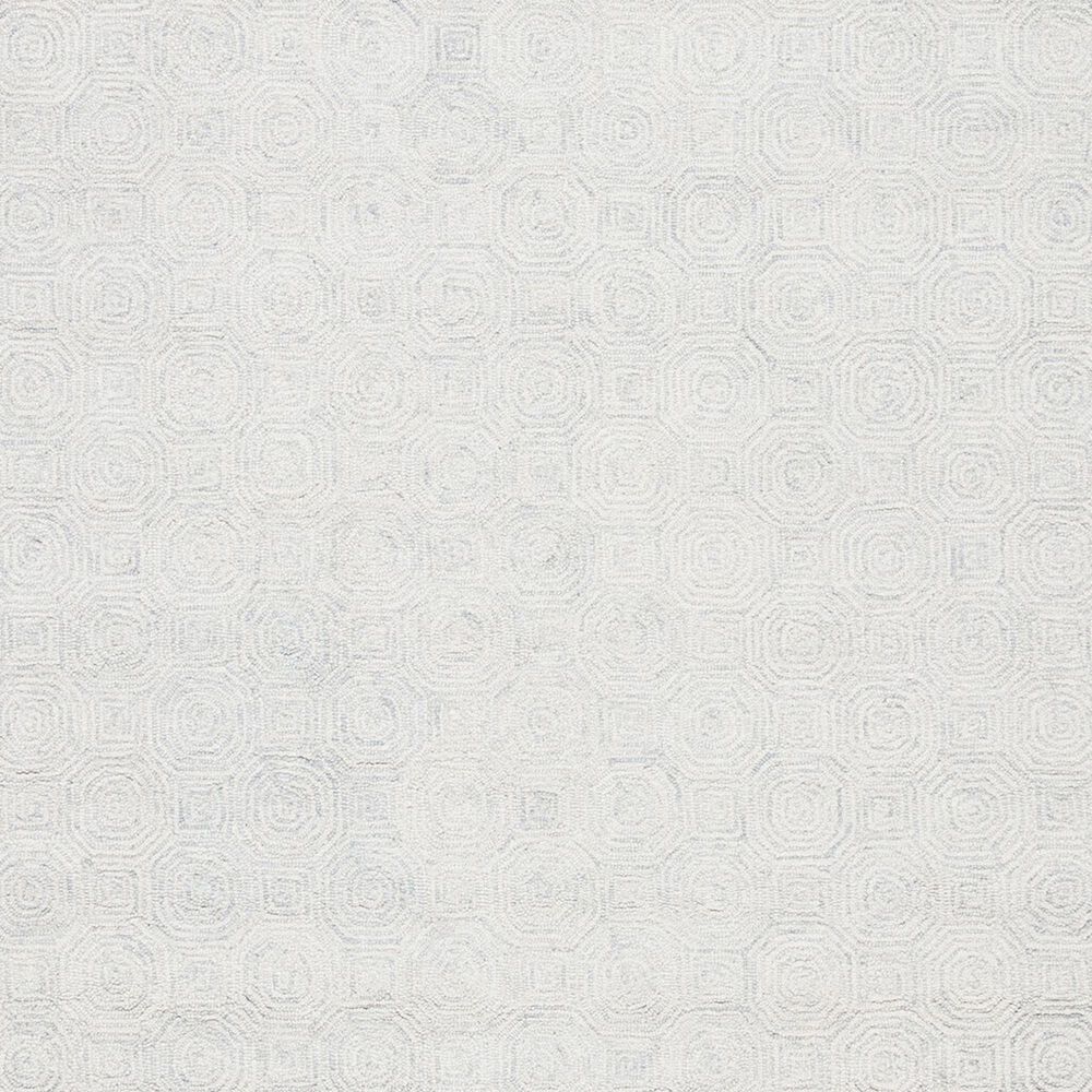 Safavieh Micro-Loop 5&#39; Round Silver and Grey Area Rug, , large