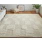 Feizy Ashby Geometric 5"6" x 8"6" Ivory and Beige Area Rug, , large