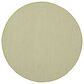 Nourison Courtyard Ivory and Green 5" Round Indoor/Outdoor Area Rug, , large