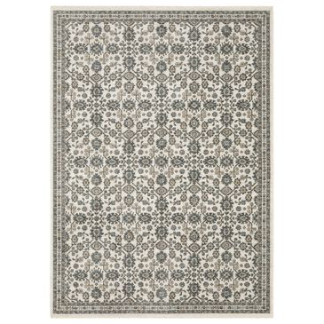 Oriental Weavers Echo Ivory and Blue 3"3" x 5" Area Rug, , large