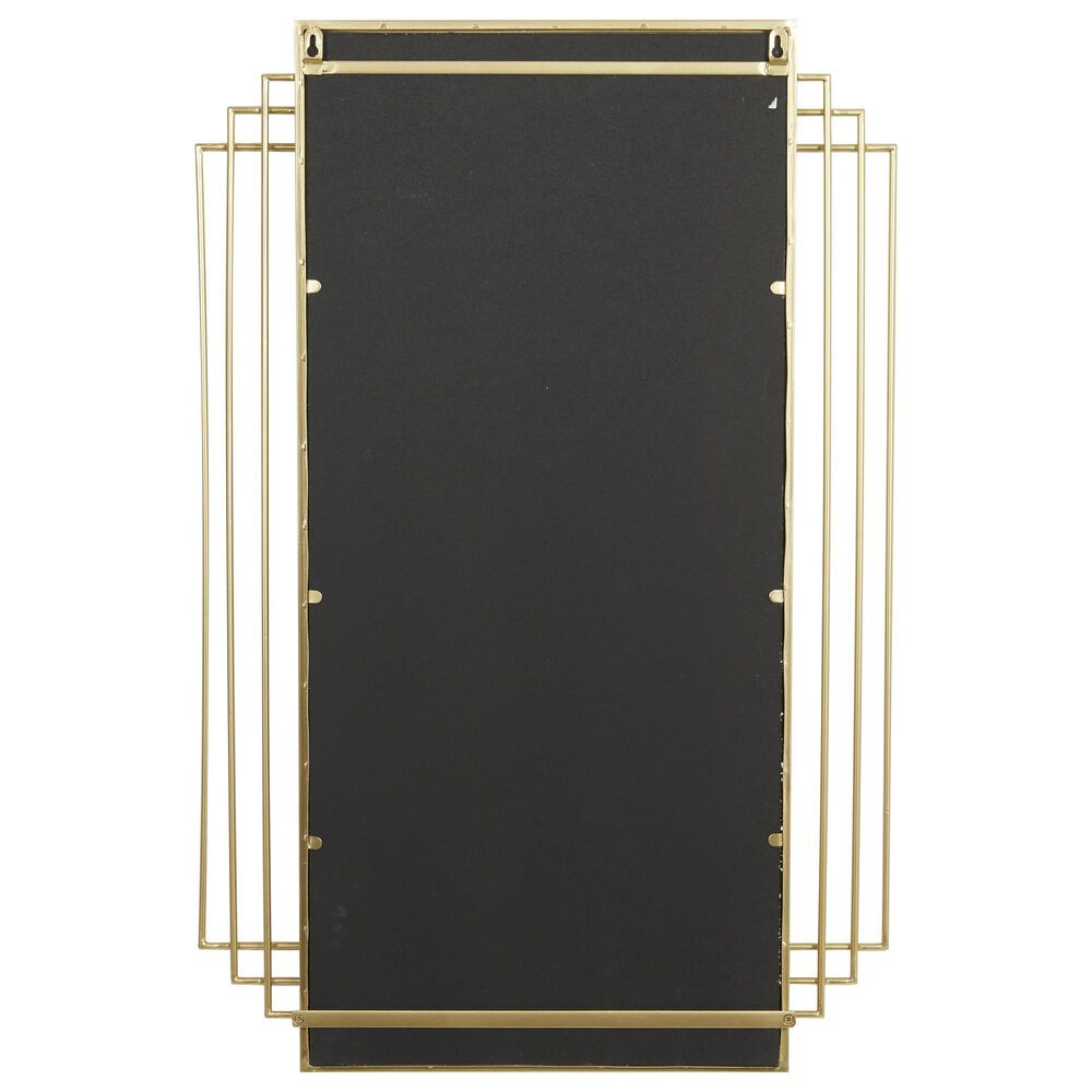 CosmoLiving by Cosmopolitan 24&quot; x 36&quot; Wall Mirror in Shiny Gold, , large