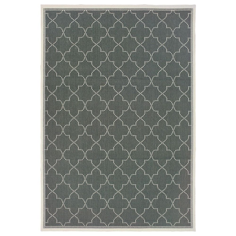 Oriental Weavers Marina 6025L 7"10" x 10"10" Grey and Ivory Area Rug, , large