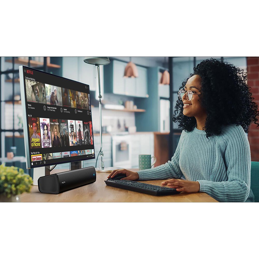 Creative Labs Air V2 Under-Monitor USB Soundbar with Bluetooth in Black, , large