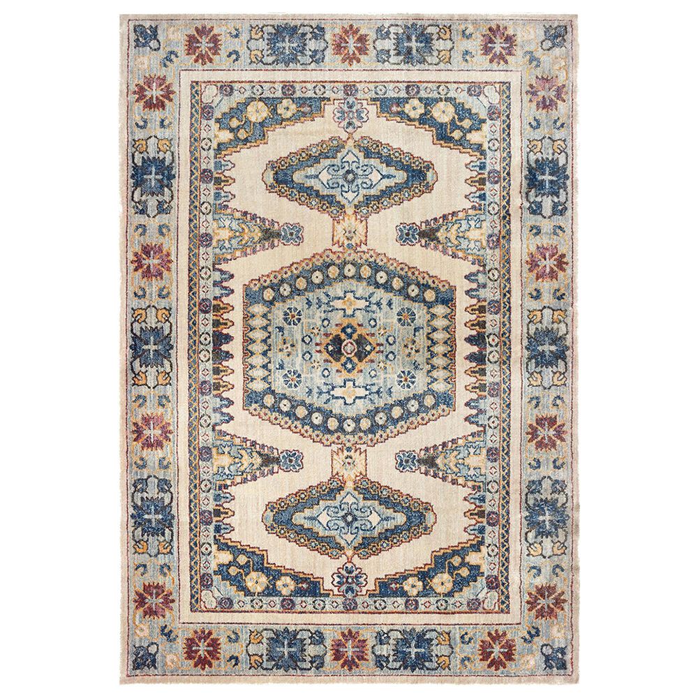 Oriental Weavers Pandora 5991I 9"10" x 12"10" Ivory and Blue Area Rug, , large