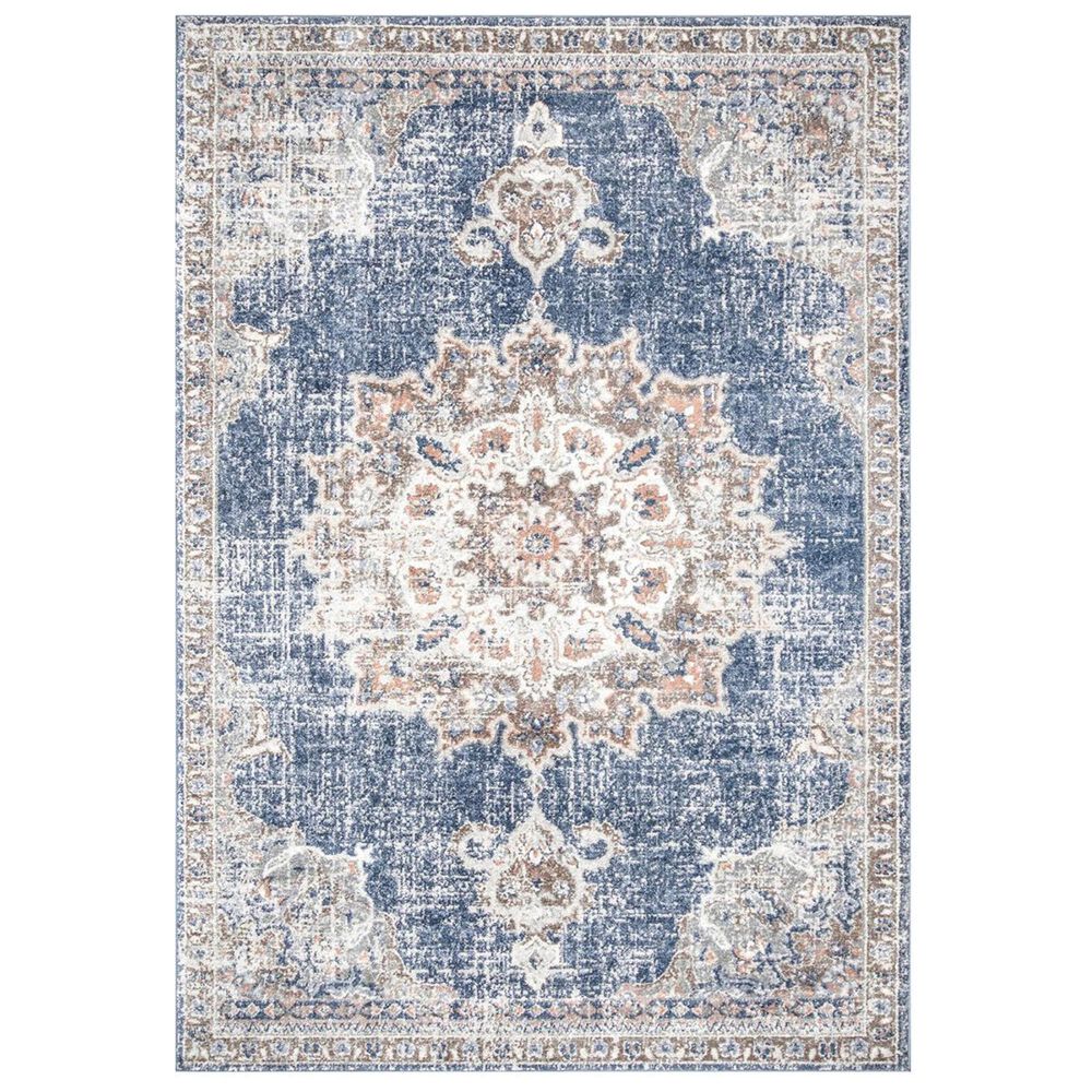 nuLOOM Amber RZAB06A 8' x 10' Blue Area Rug Nebraska Furniture Mart