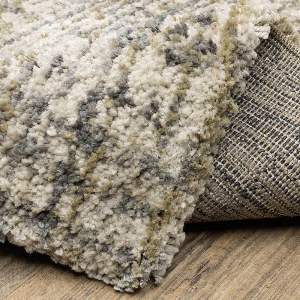 Oriental Weavers Aspen 2877B Ivory and Gold 9'10" x 12'10" Area Rug, , large