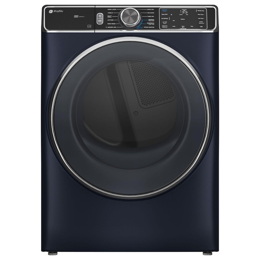 GE Profile 5.3 Cu. Ft. Smart Front Load Washer and 7.8 Cu. Ft. Gas Dryer Laundry Pair in Sapphire Blue, , large