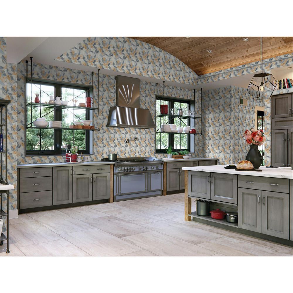 Dal-Tile Gamma Azure 13&#39;&#39; X 13&#39;&#39; PEBBLE Natural Stone Mosaic Sheet, , large