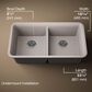 Kohler Cairn Undermount Double-Bowl Kitchen Sink in Matte Taupe, , large