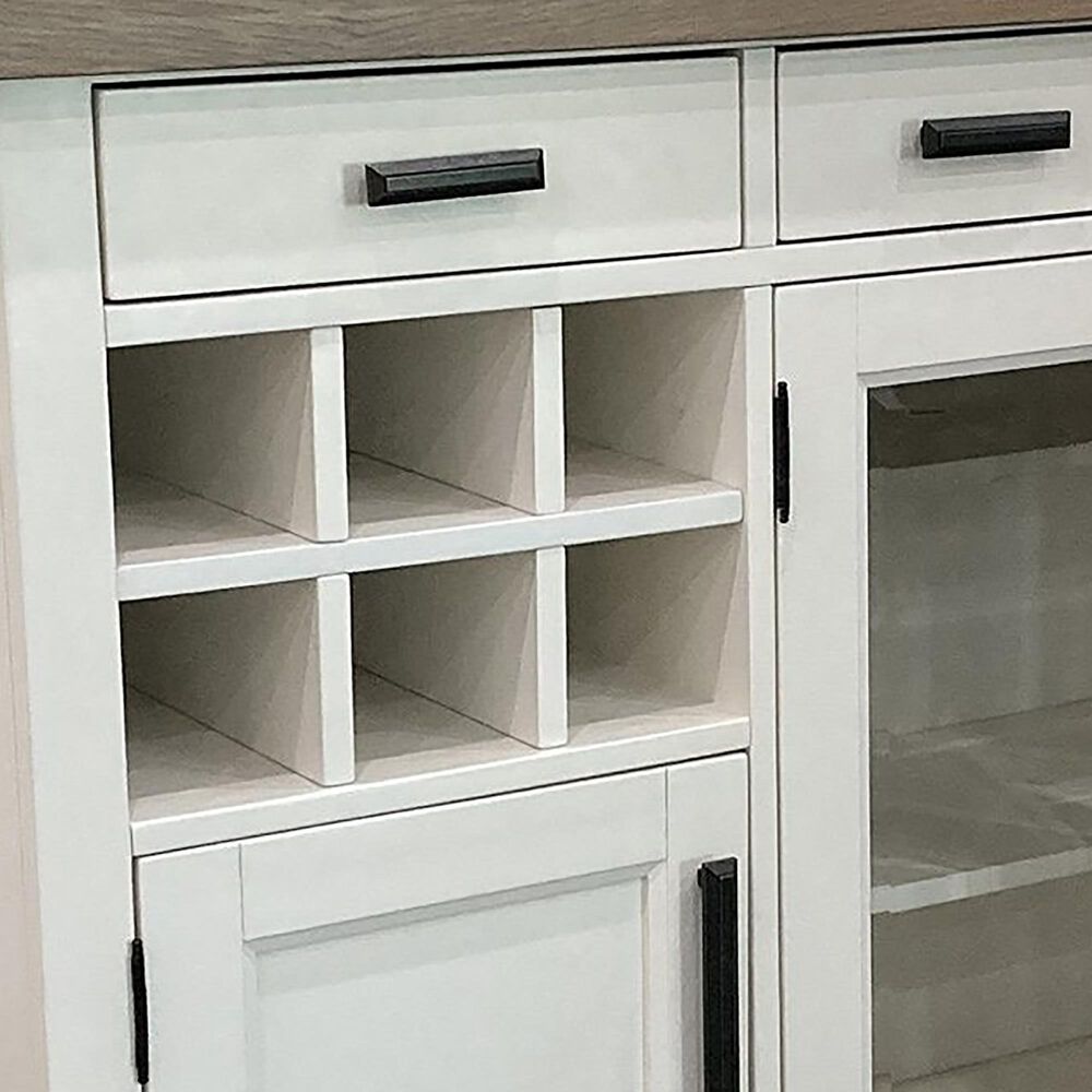 Simeon Collection Americana Modern Buffet Server with Hutch in Cotton