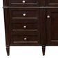 James Martin Vanities Brittany 60" Single Bathroom Vanity in Burnished Mahogany with 3 cm Eternal Jasmine Pearl Silestone Top, Rectangular Sink and FreePower Wireless Charger, , large