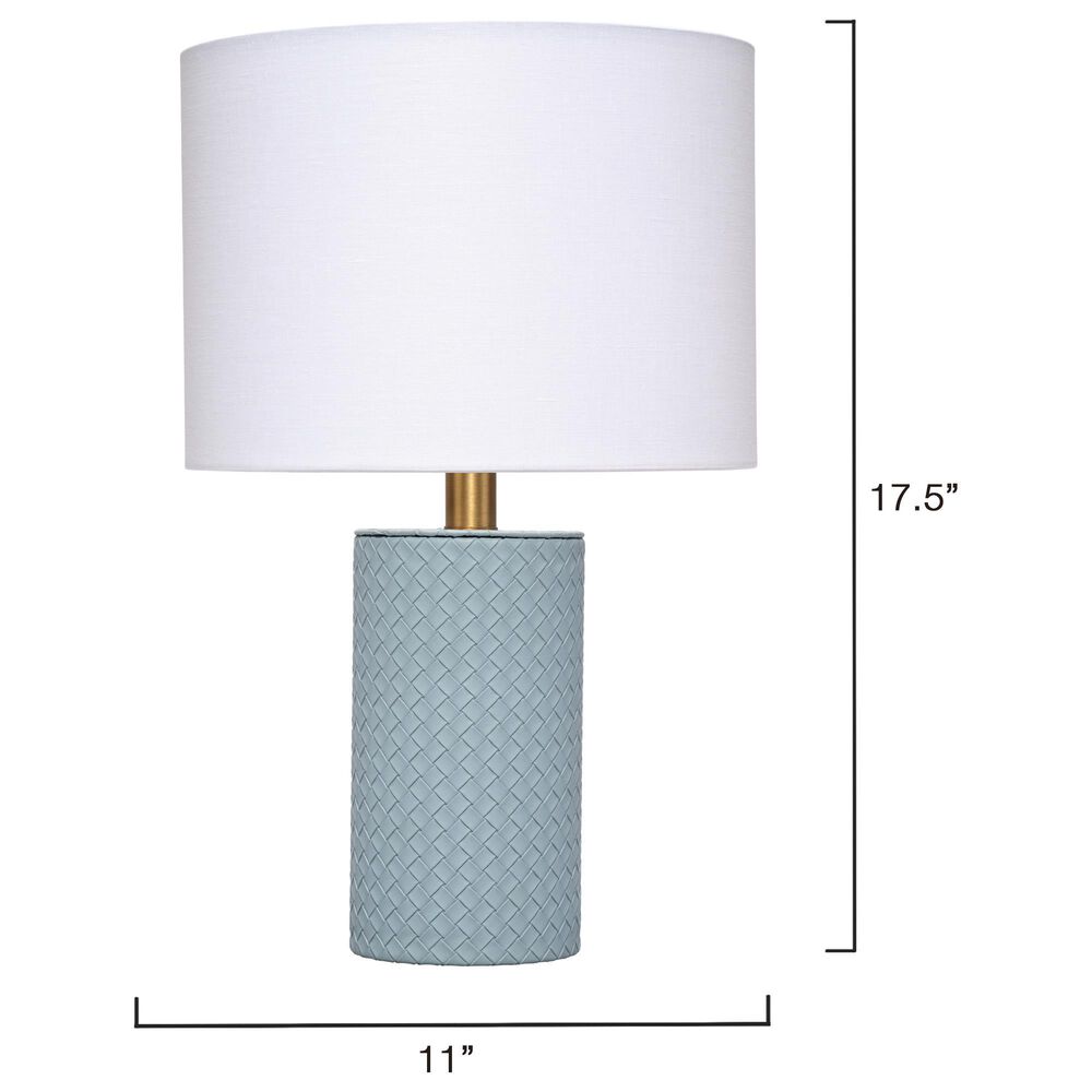 Splendor Living Ironwoode Table Lamp in Blue and Antique Brass, , large