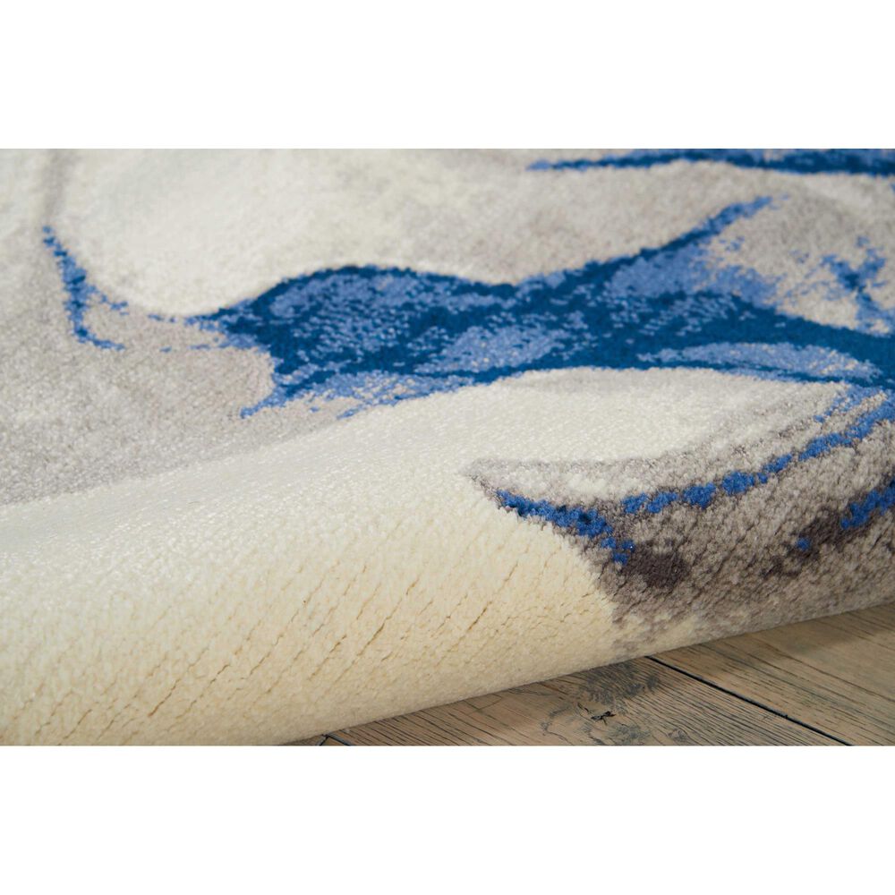 Nourison Twilight TWI27 8&#39;6&quot; x 11&#39;6&quot; Ivory and Blue Area Rug, , large