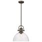 Golden Lighting Hines 1-Light Pendant in Rubbed Bronze, , large