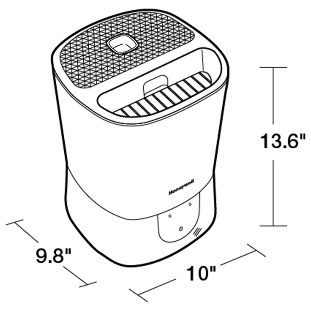 Honeywell Warm Mist Humidifier in Black Shop NFM