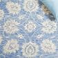 Safavieh Micro-Loop MLP536M 5" x 8" Blue and Ivory Area Rug, , large