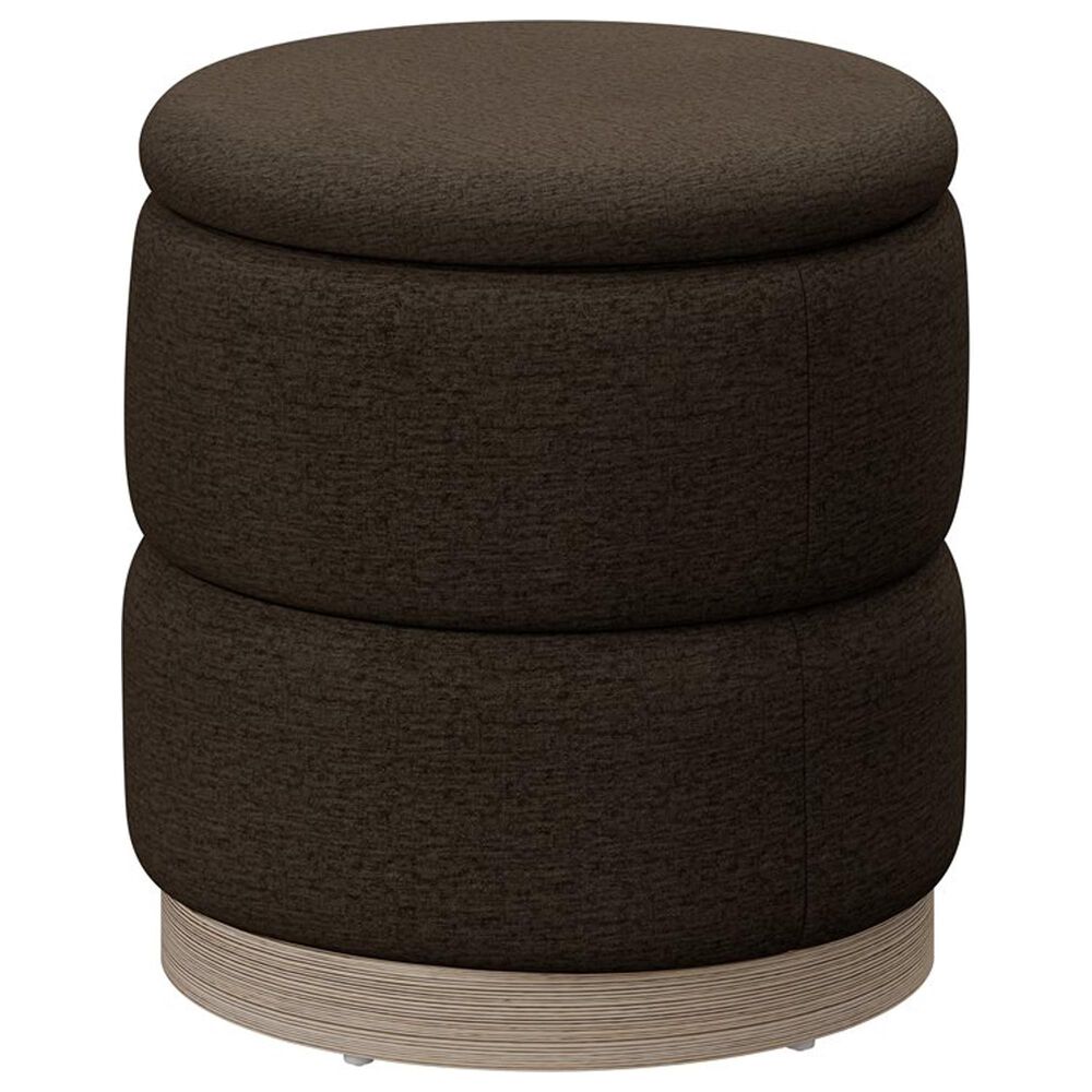 Golden Wave Furniture Dorset Storage Ottoman with Tray in Latte, , large