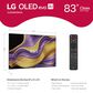 LG 83" Class G5 Series OLED evo AI 4K with Supplied Wall Mount in Black - Smart TV, , large