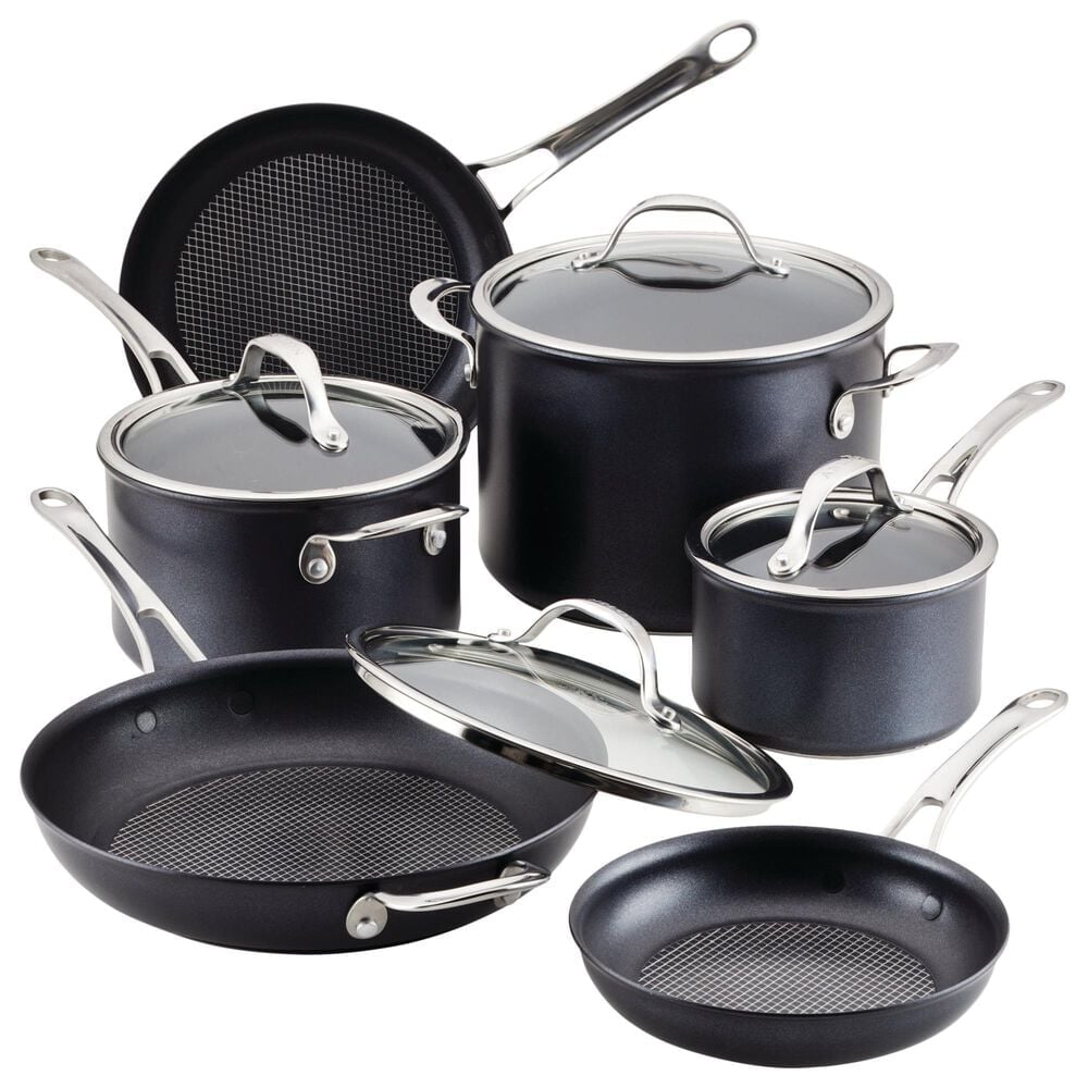 Our Table™ Nonstick Hard-Anodized Aluminum Cookware Set, 10 Piece - Food 4  Less