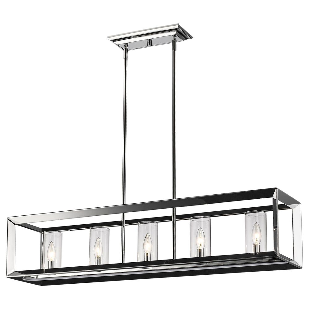 Golden Lighting Smyth 5-Light Linear Pendant in Chrome, , large
